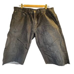 GAP Men’s Jean Shorts 36/32 Slim Black